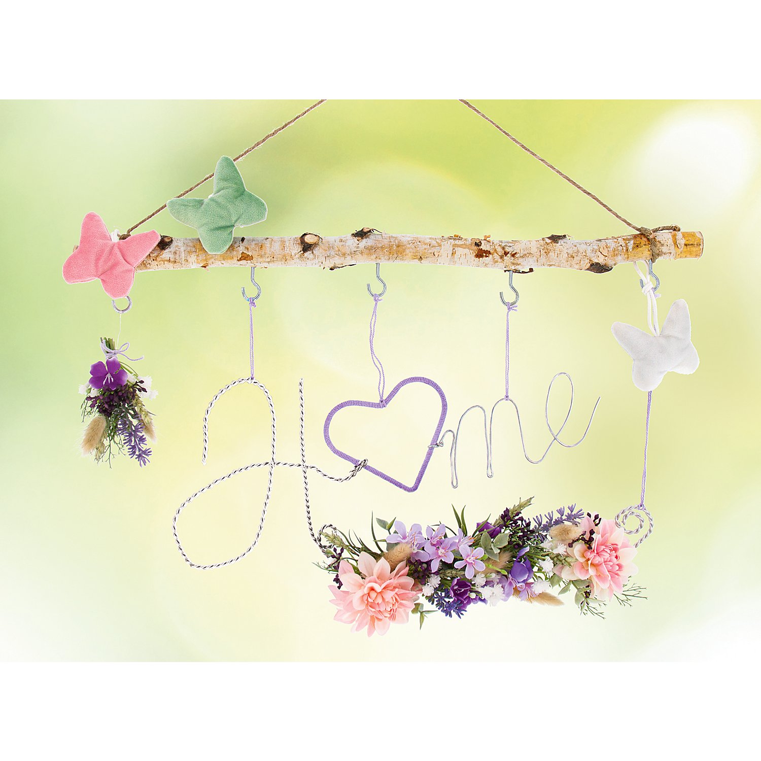 Wiesenblumen Pick, lila, 33 cm
