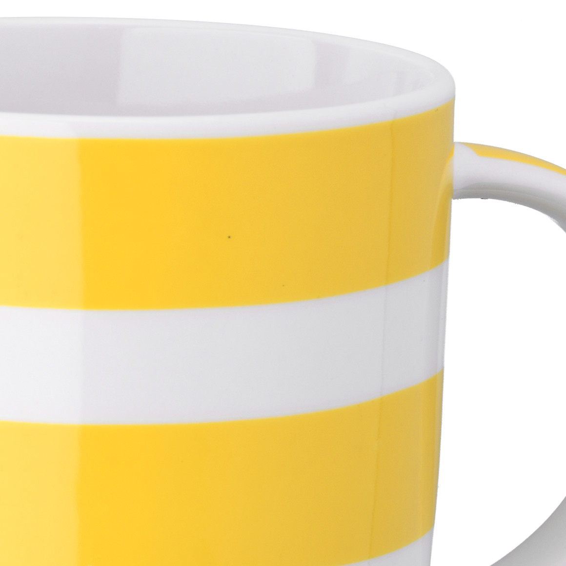 Tasse mit weißen Streifen