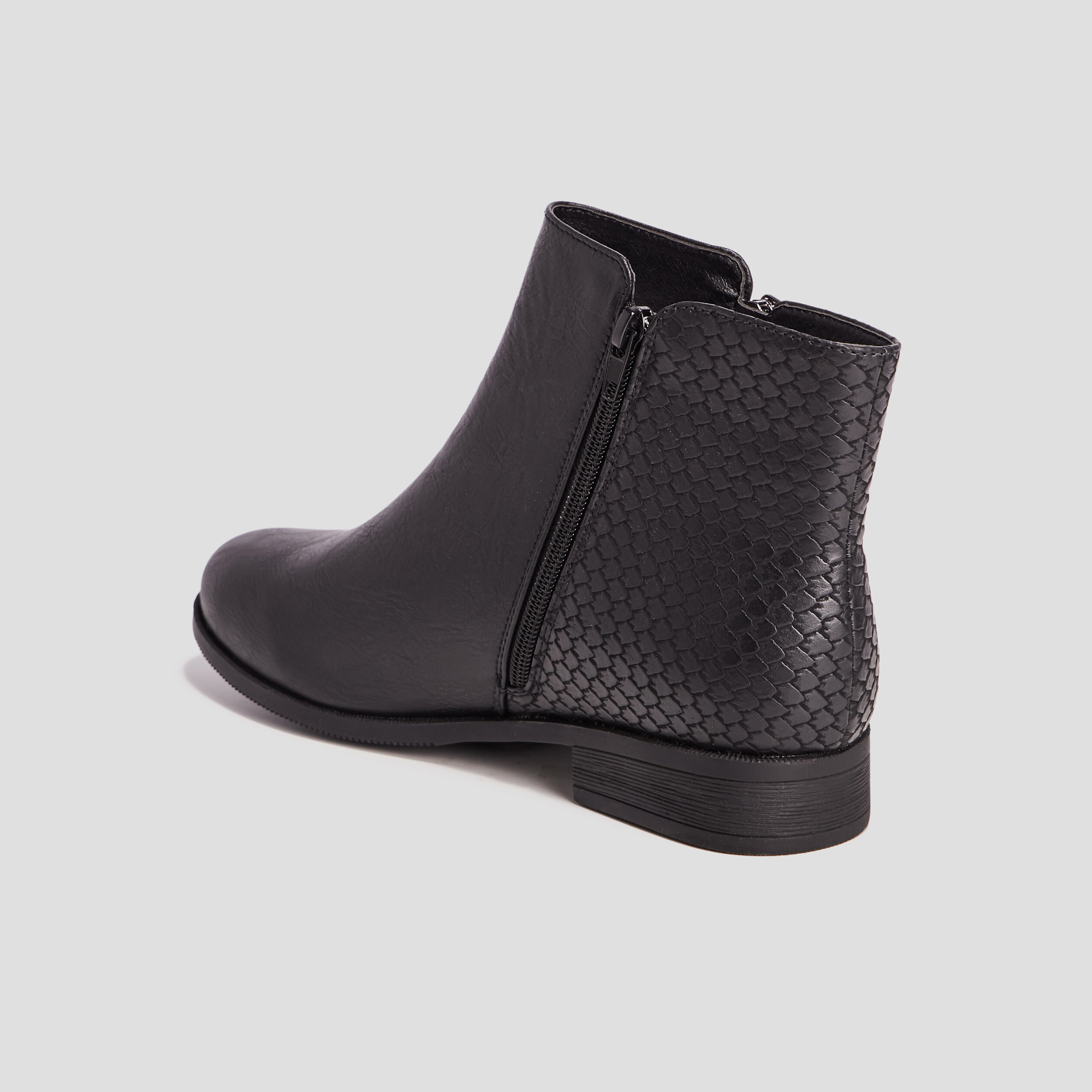 Bottines plates noir femme | La Halle