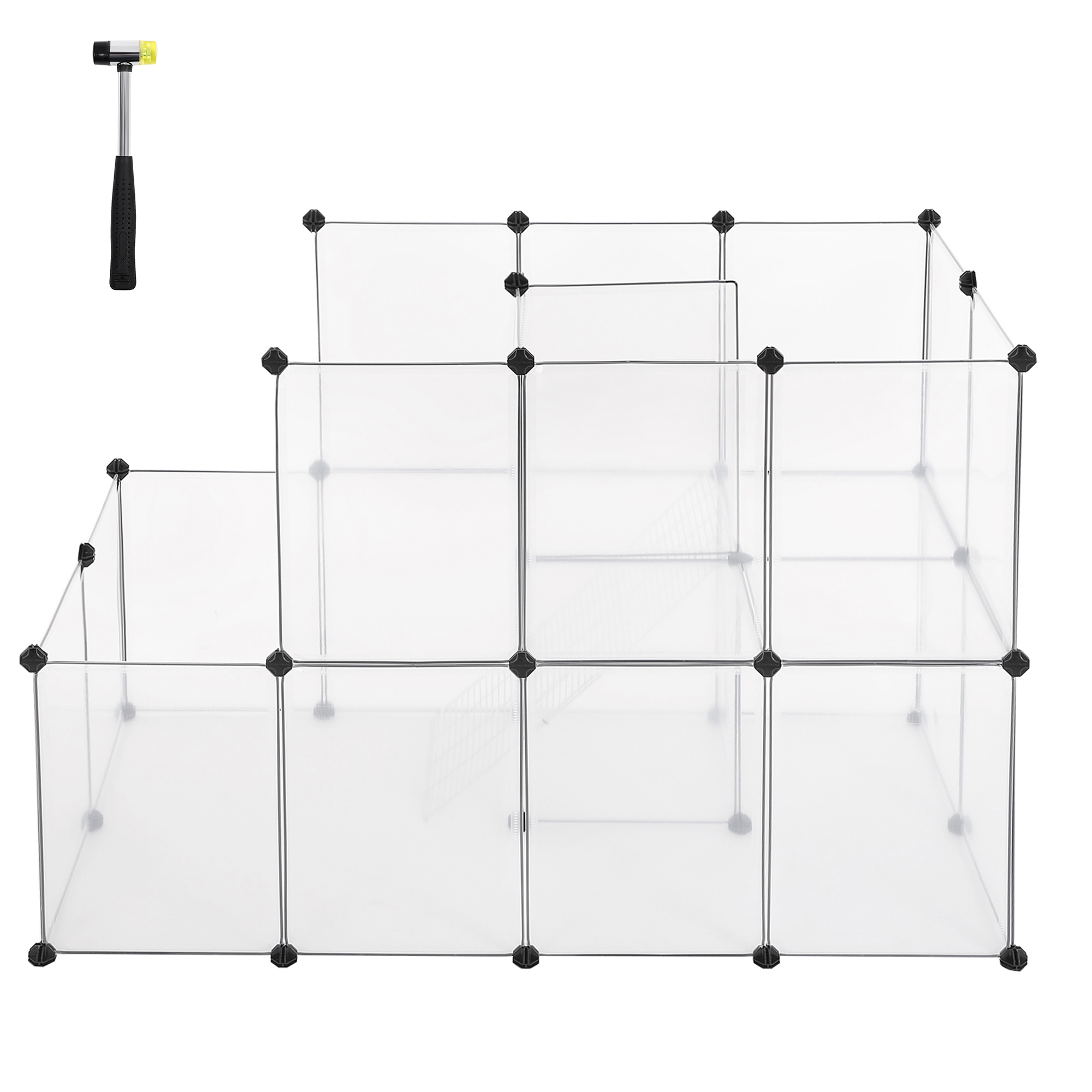 SONGMICS Freigehege SONGMICS DIY-Hamsterkäfig aus Kunststoff