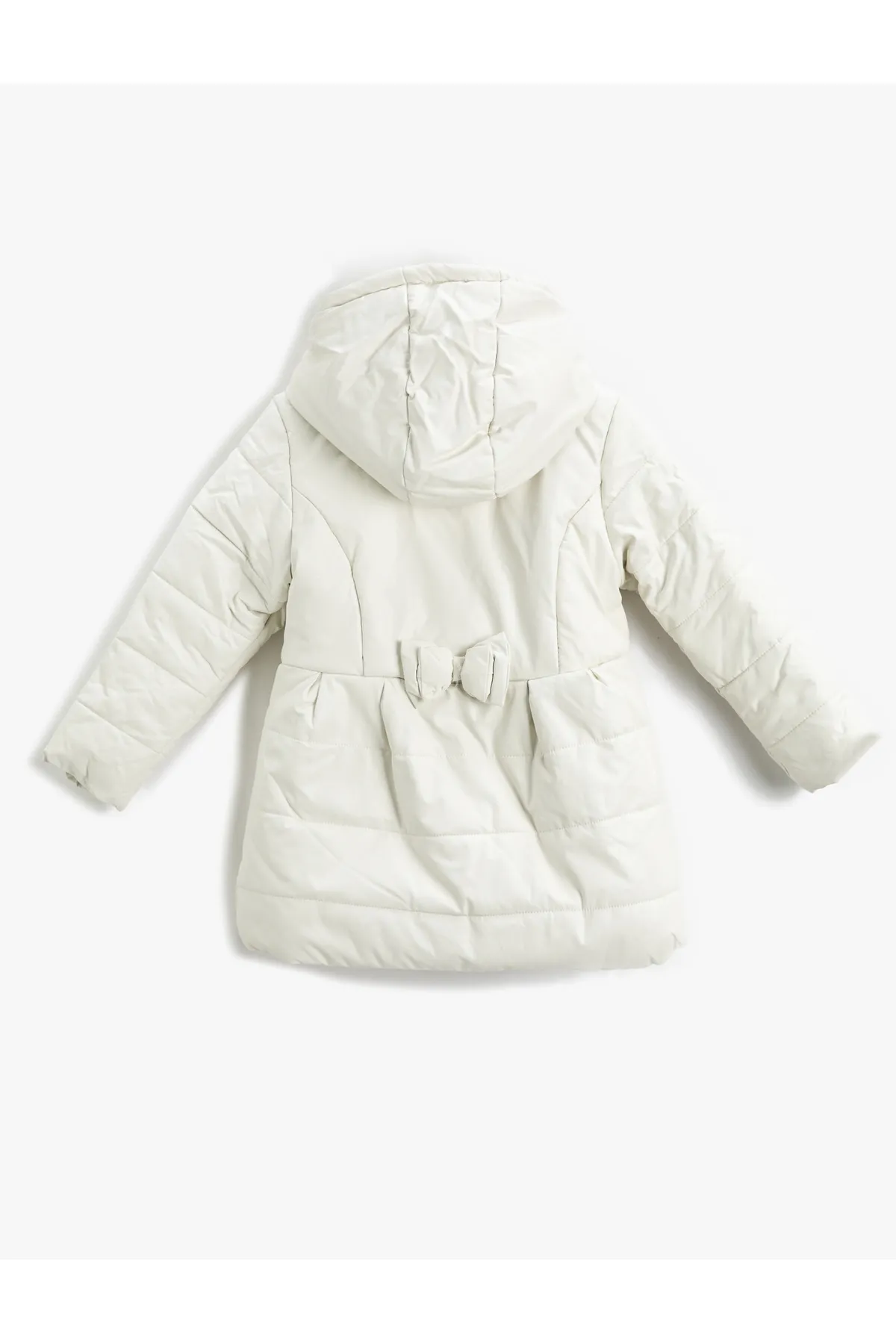Koton  Lange Pufferjacke mit Kapuze und Plüschfutter