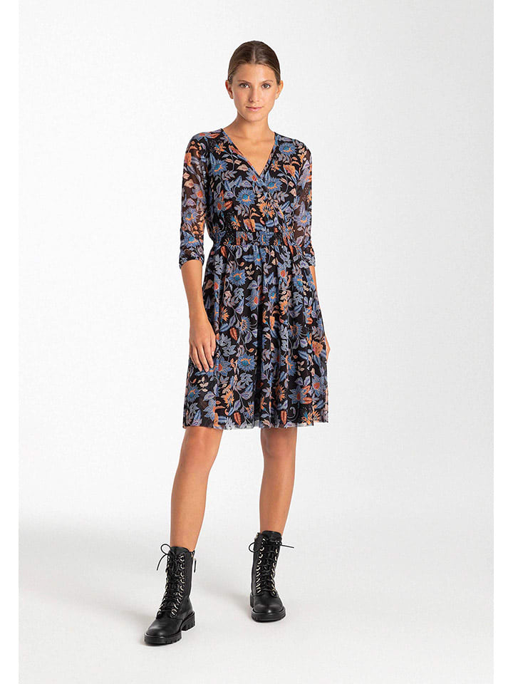 More & More Kleid in Schwarz/ Blau günstig kaufen