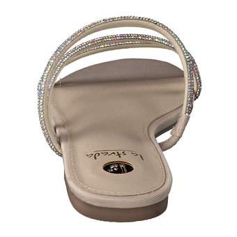 La Strada Pantolette in silber