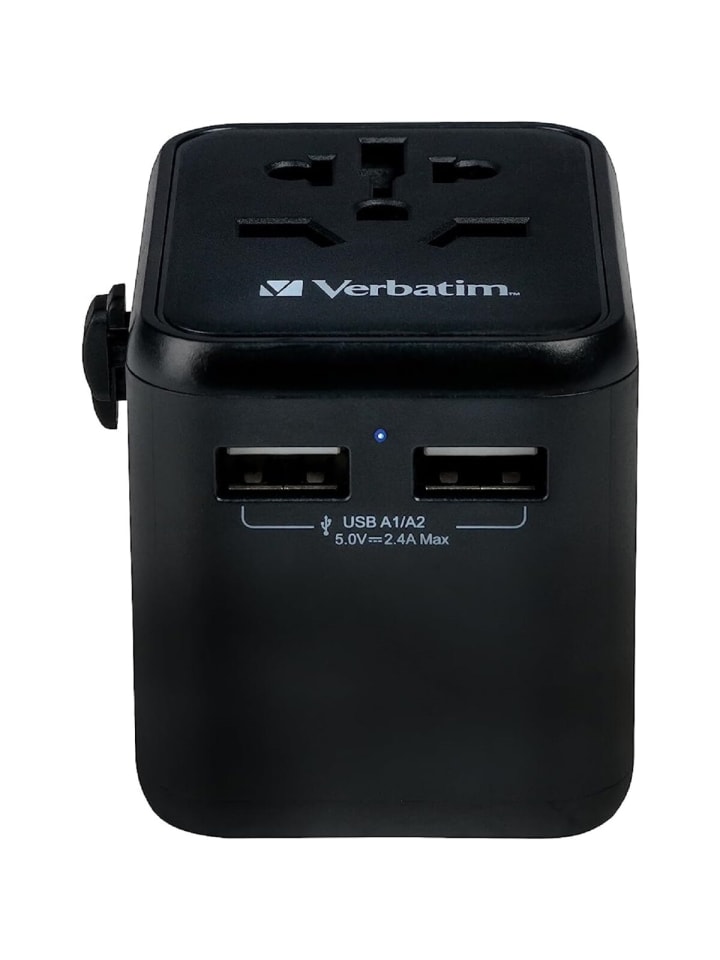 COFI 1453 Universal-Reiseadapter 180 Länder USB-Ladeanschlüsse in Schwarz günstig kaufen onesize