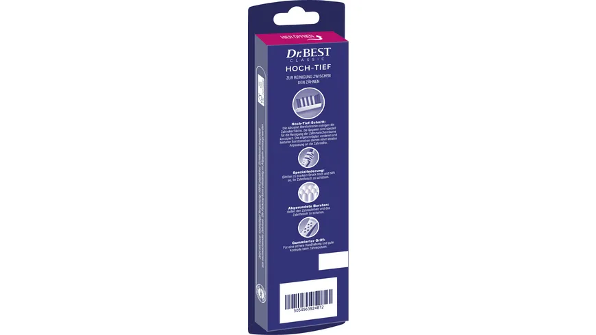 Dr.BEST Classic Hoch-Tief mittel 2+1 Zahnbürste