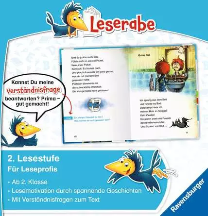 Leserabe - 2. Lesestufe: Hilfe, ich bin ein Vampir!