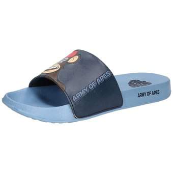 Army of Apes Badepantolette in blau