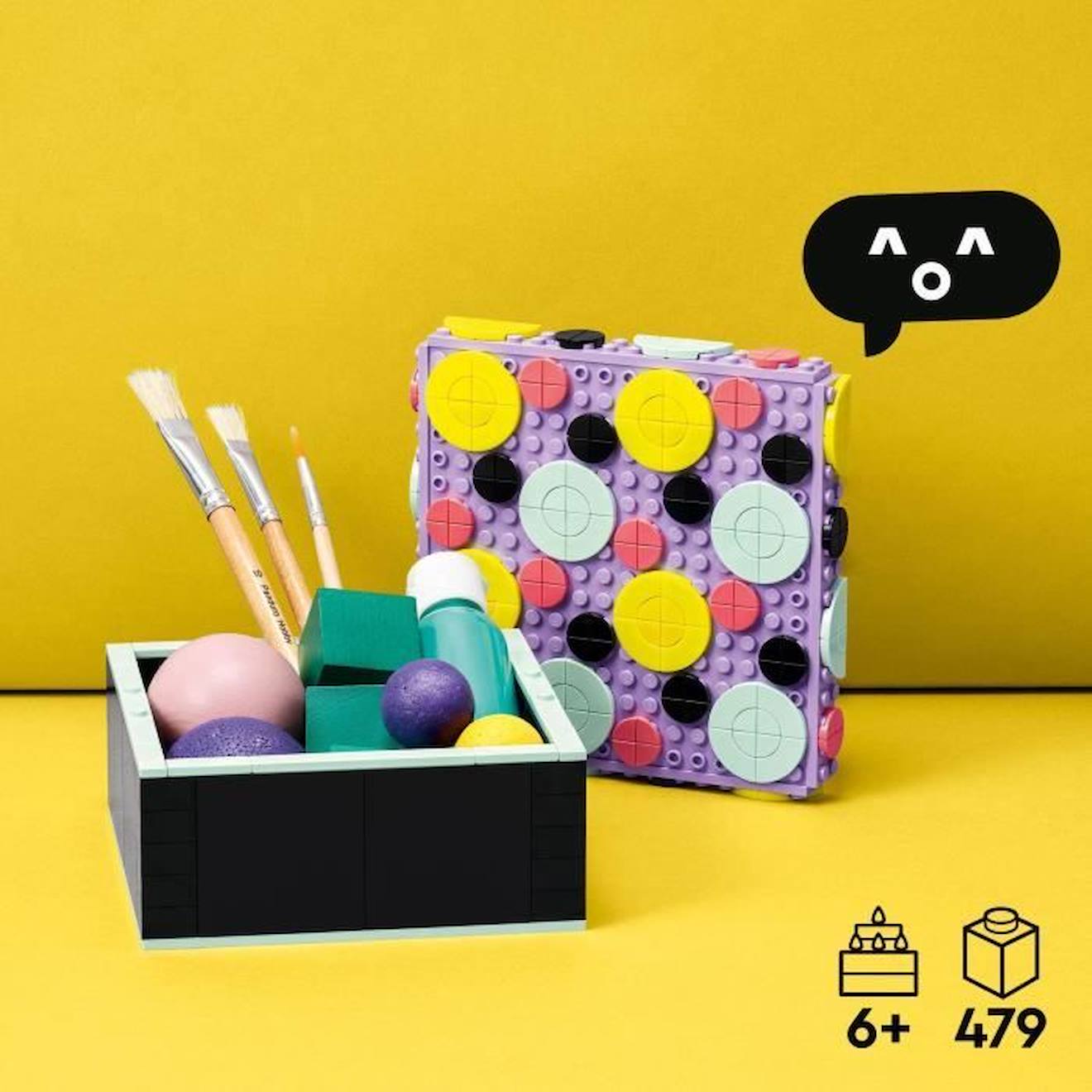 LEGO® 41960 DOTS La Grande Boîte, Activité Manuelle pour Créer un Espace de Rangement pour Chambre d'Enfants, dès 6 ans violet