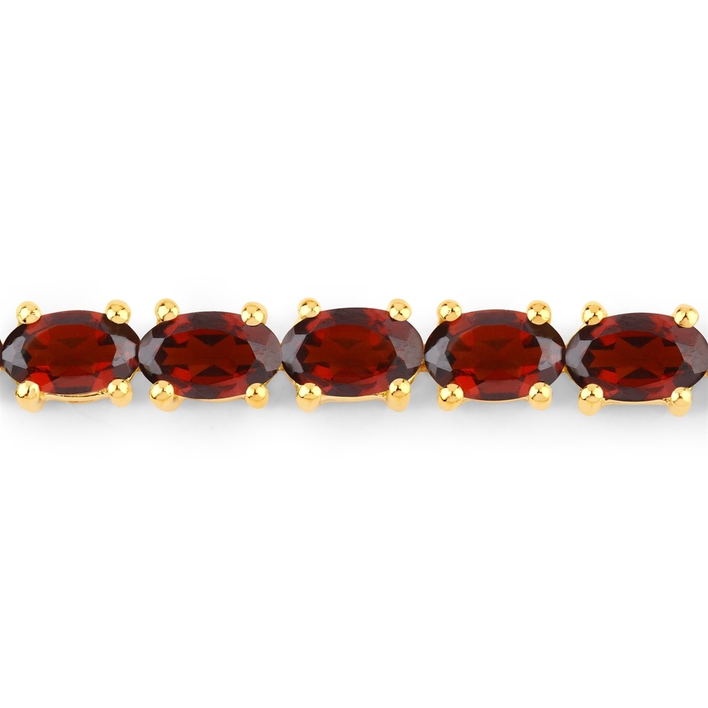 Rafaela Donata Bracelet Argent sterling Grenat en Or jaune Bracelet
