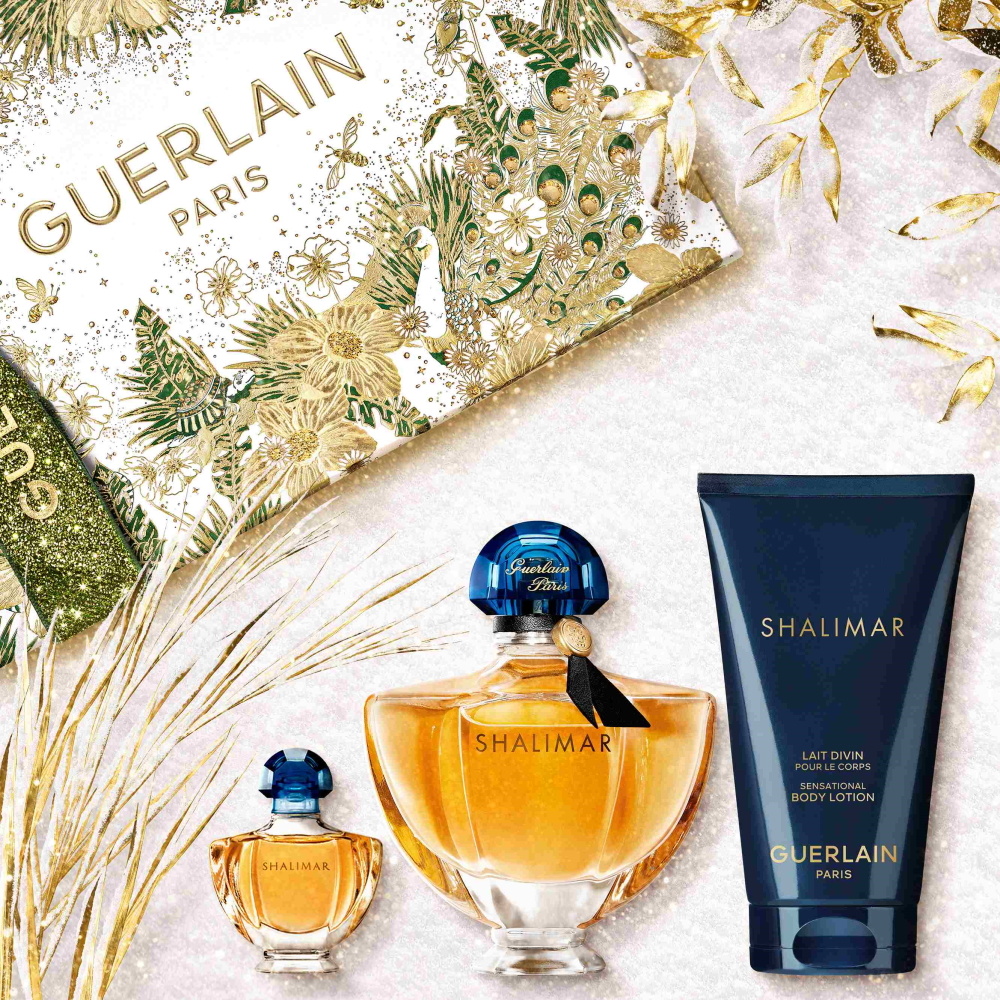 Guerlain SHALIMAR Coffret Eau de Parfum, Lait Corps, Miniature Parfum