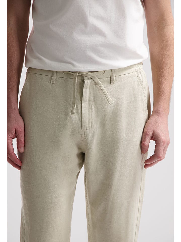 DSTREZZED Leinen-Chino in Creme günstig kaufen