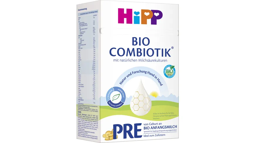 HiPP Bio Milchnahrung PRE BIO Combiotik® 600 g