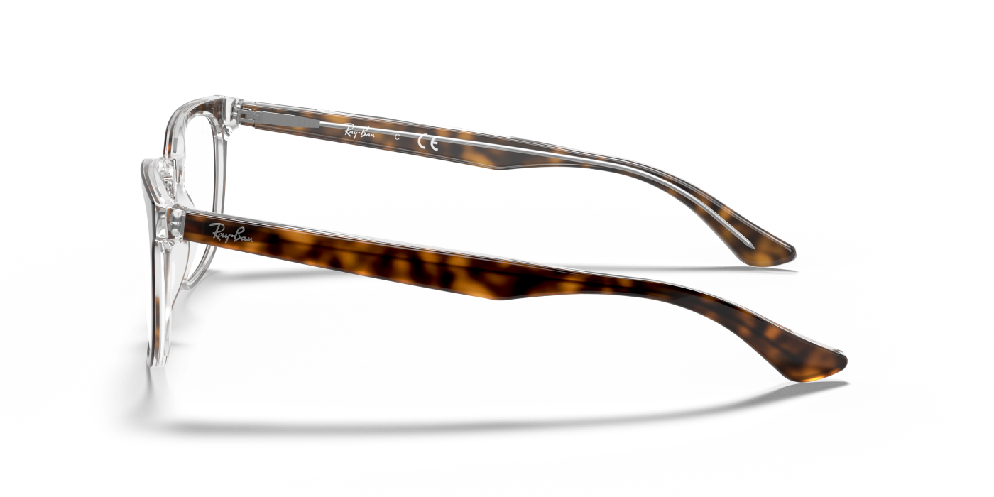 RB5369 OPTICS - Havana lucioasă pe transparent