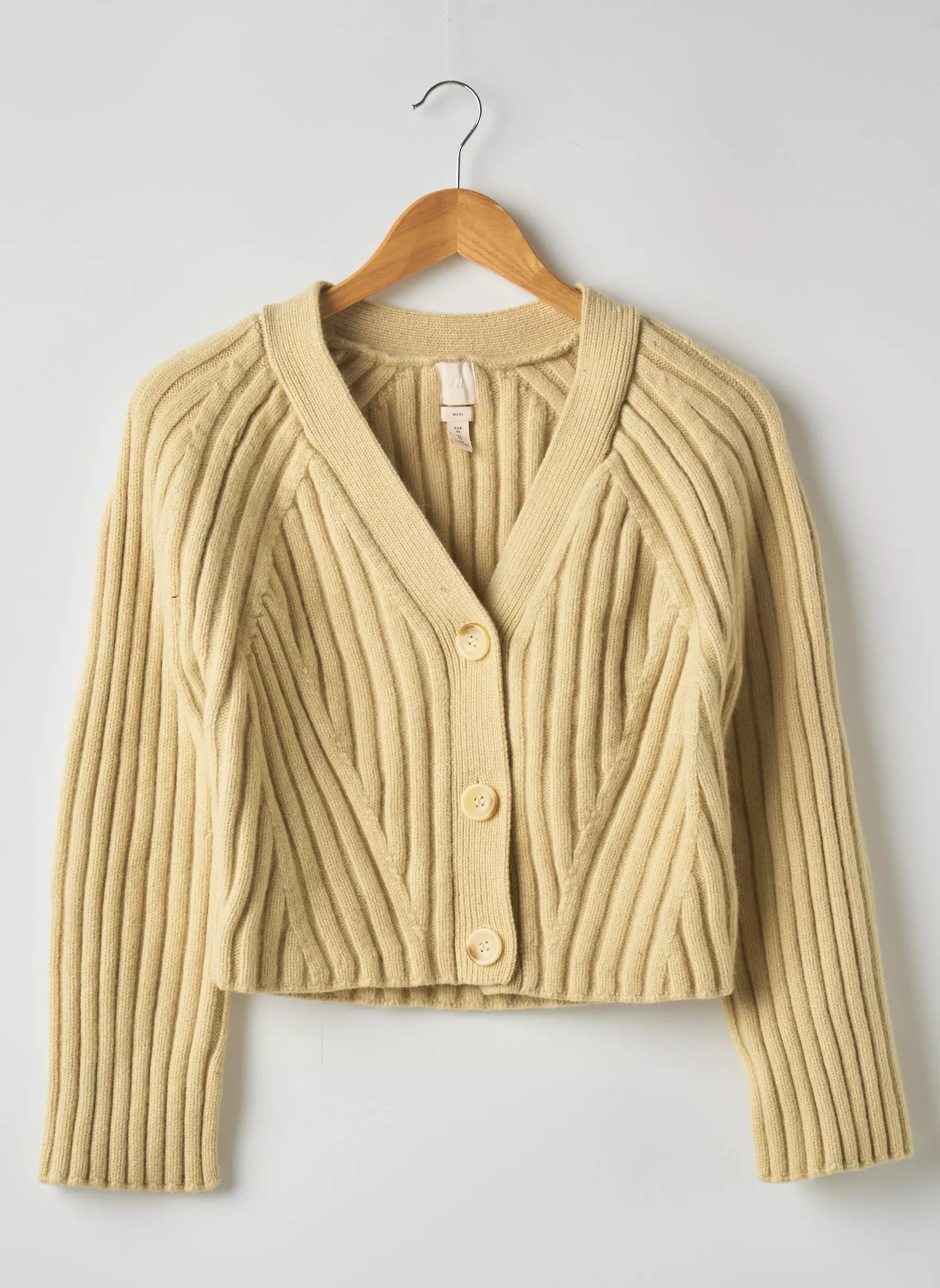 H M Cardigans Femme couleur jaune