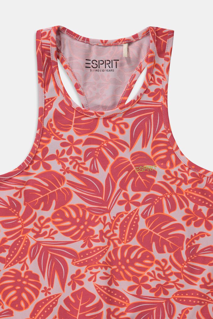 Kleid mit tropischem Muster