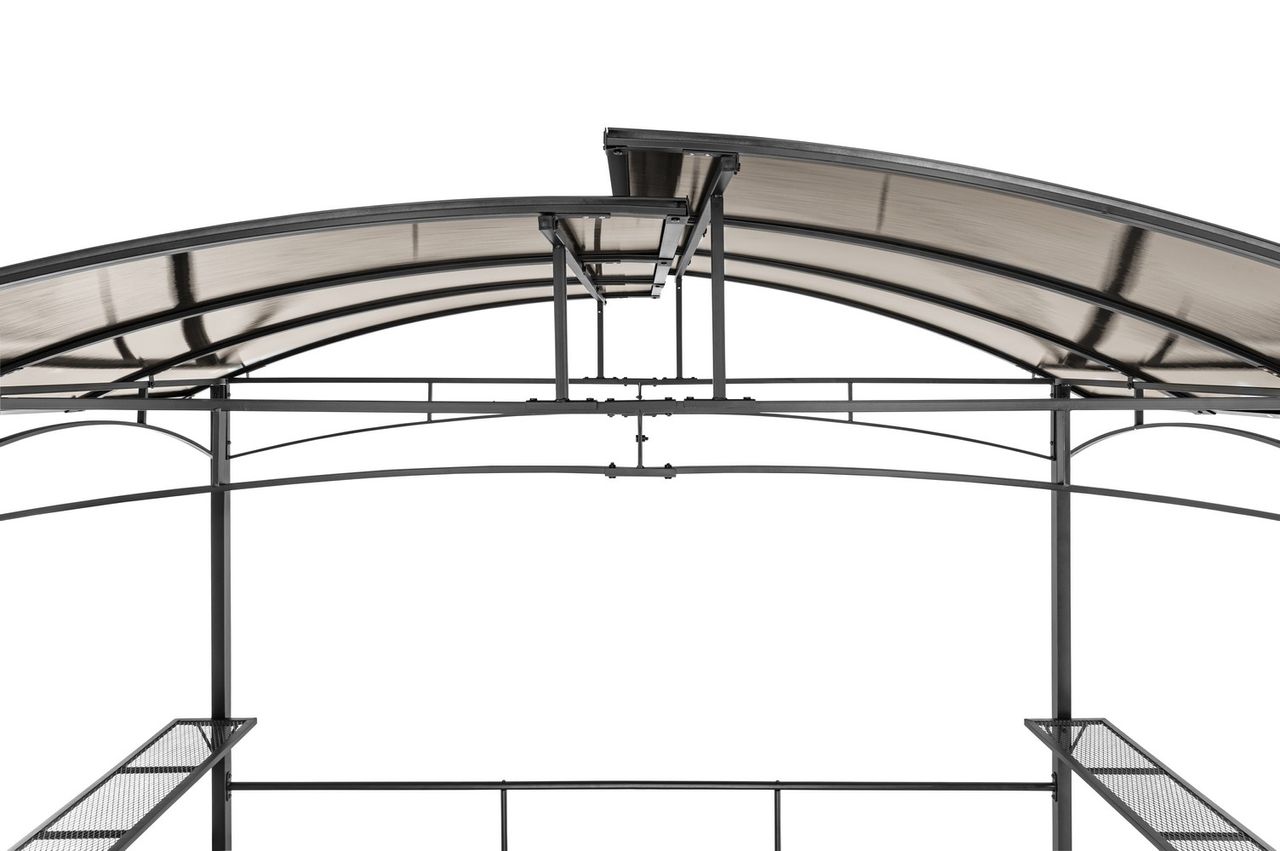 HC Home & Living Aluminium-Grillpavillon, ca. 165 x 275 x 235 cm - Anthrazit