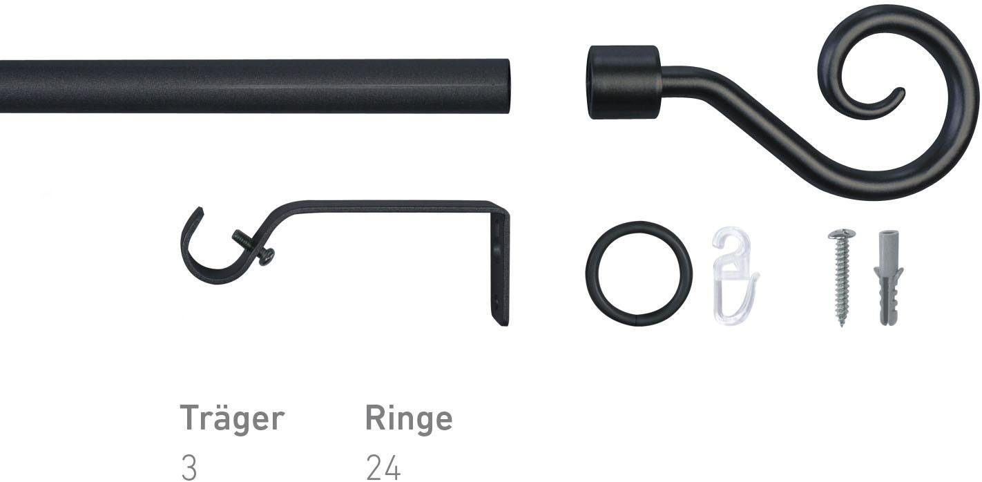 Gardinenstange Mala, Good Life, Ø 13 mm, 1-läufig, ausziehbar, verschraubt