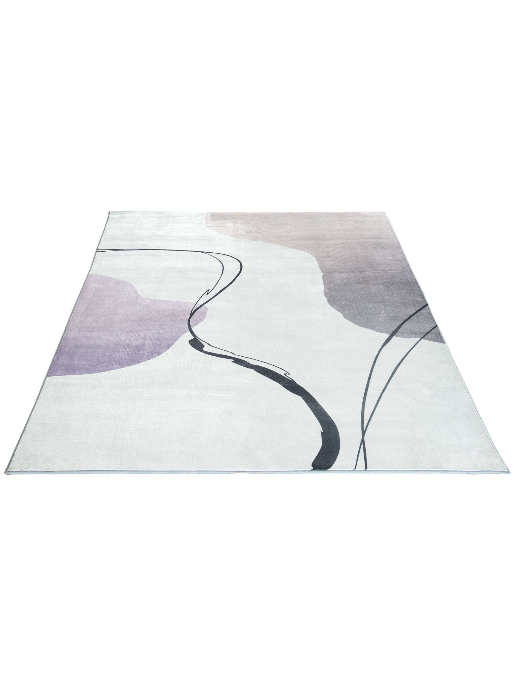 Vallet Moderner Teppich, Lilac Grey