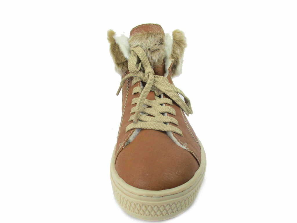RIEKER Schnür-Stiefeletten braun