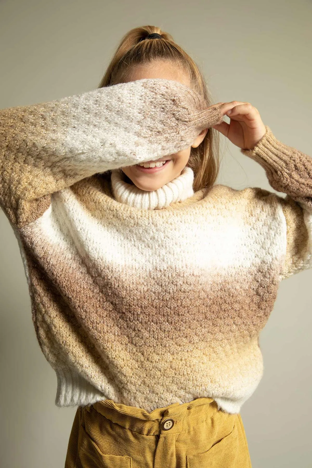 DeFacto  Rollkragenpullover mit Relax-Passform für Mädchen