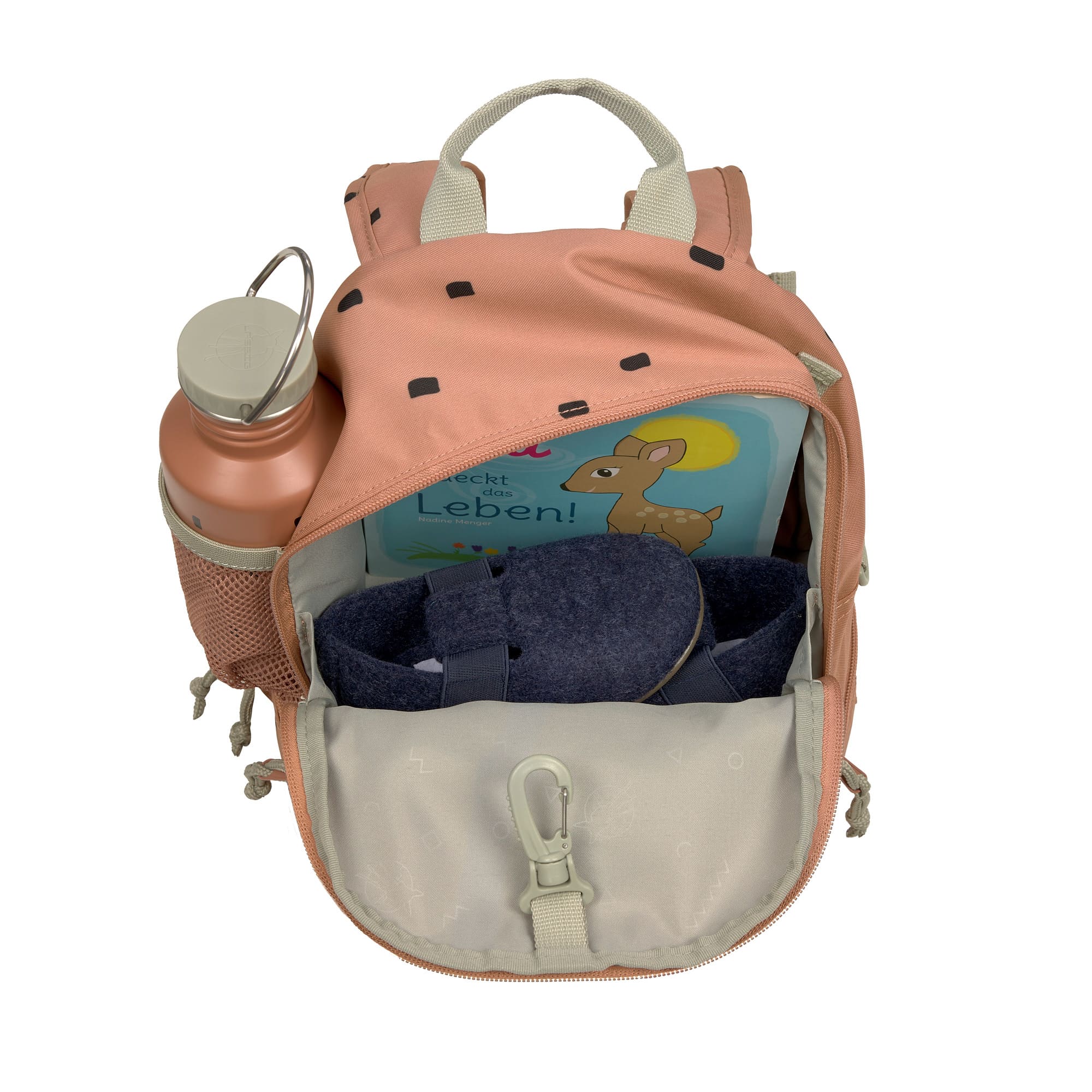 Kindergartenrucksack Mini - Happy Prints, Karamell