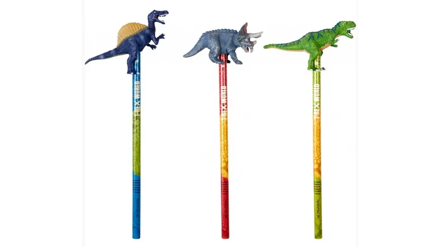 Die Spiegelburg - Topper-Bleistift T-Rex World, 1 Stück, sortiert