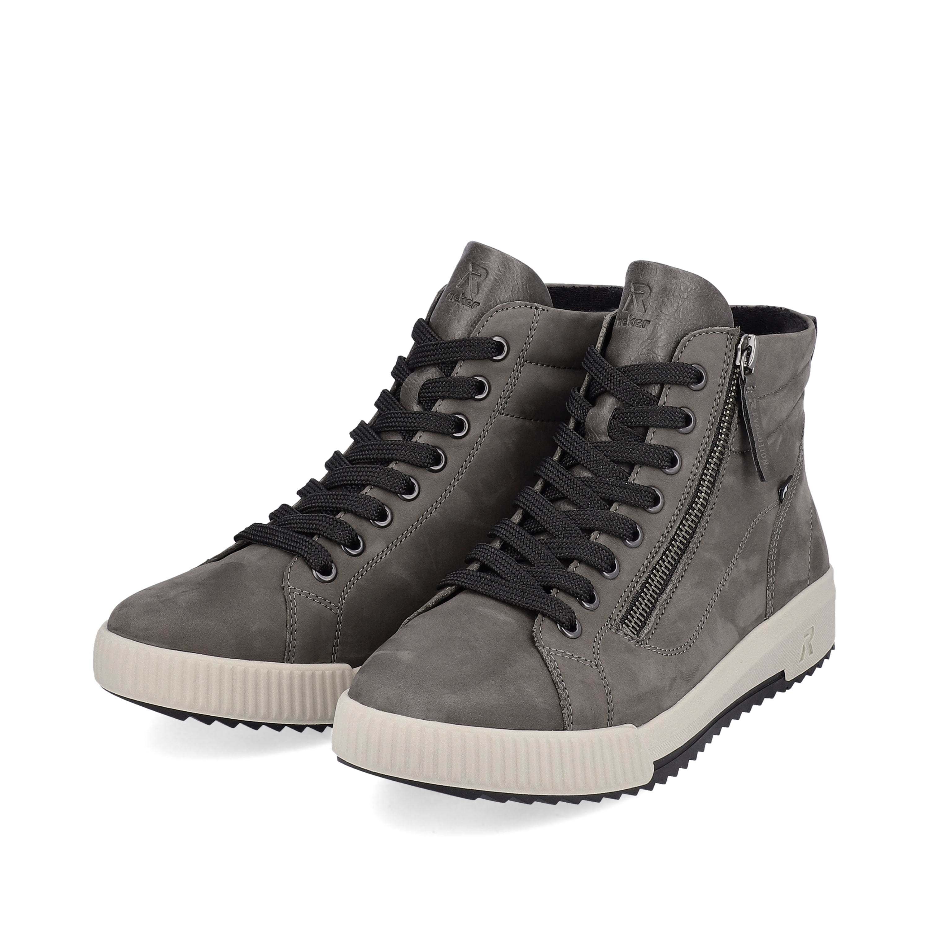 Rieker Damen Sneaker High stone grey