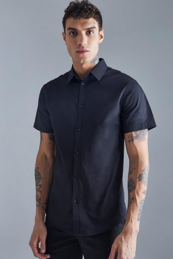 Kurzärmliges Slim-Fit Hemd