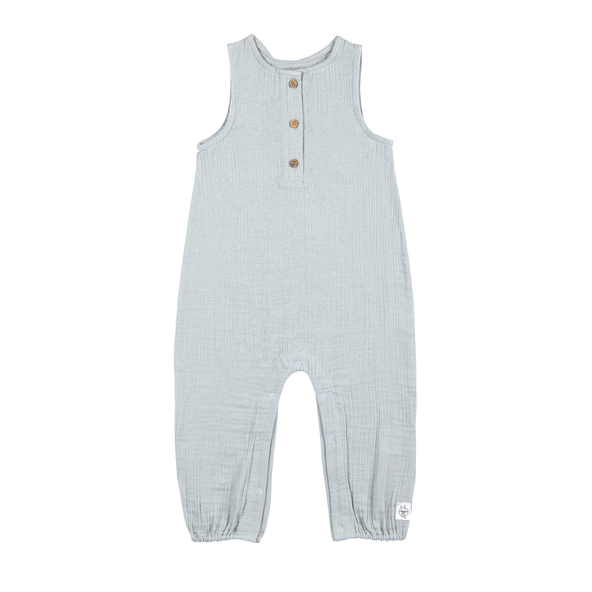Musselin Jumpsuit - Bio Baumwolle, Blau