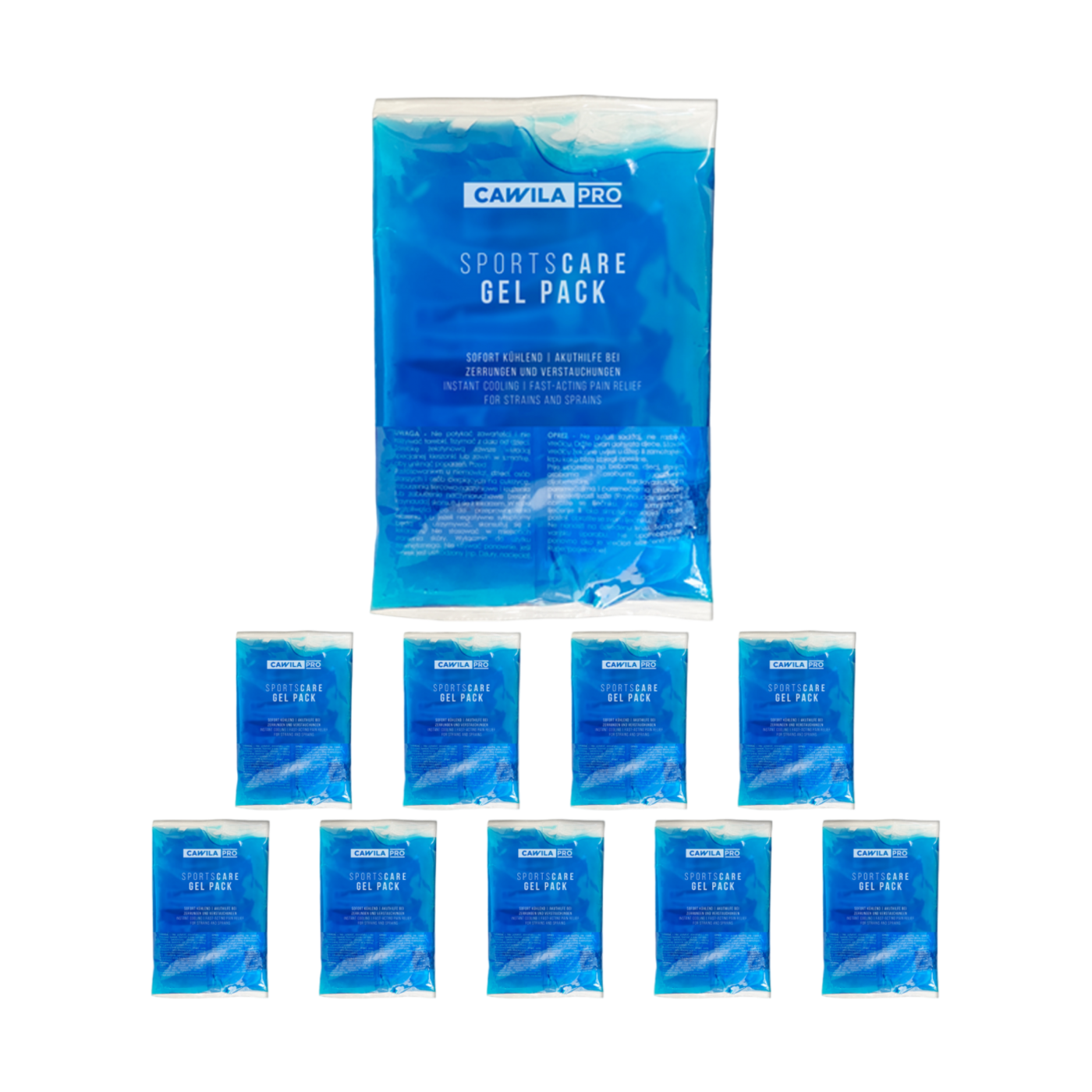 Cawila PRO Sportscare GEL PACK | 10er Set | 14 x 18 cm