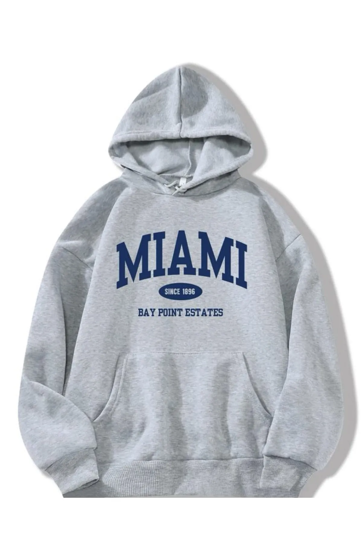 MOONBULL  Übergroßes Unisex-Sweatshirt mit Kapuze und MIAMI-Aufdruck