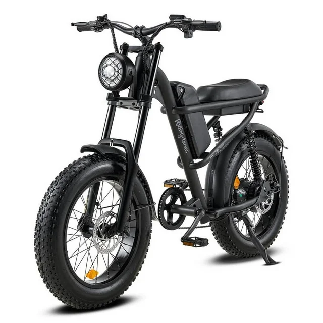 Ridingtimes Z8 Snow Ebikes for Adults, 20 Fat Tire, 1500W Motor, 28Mph, 6 Layer Full Suspension