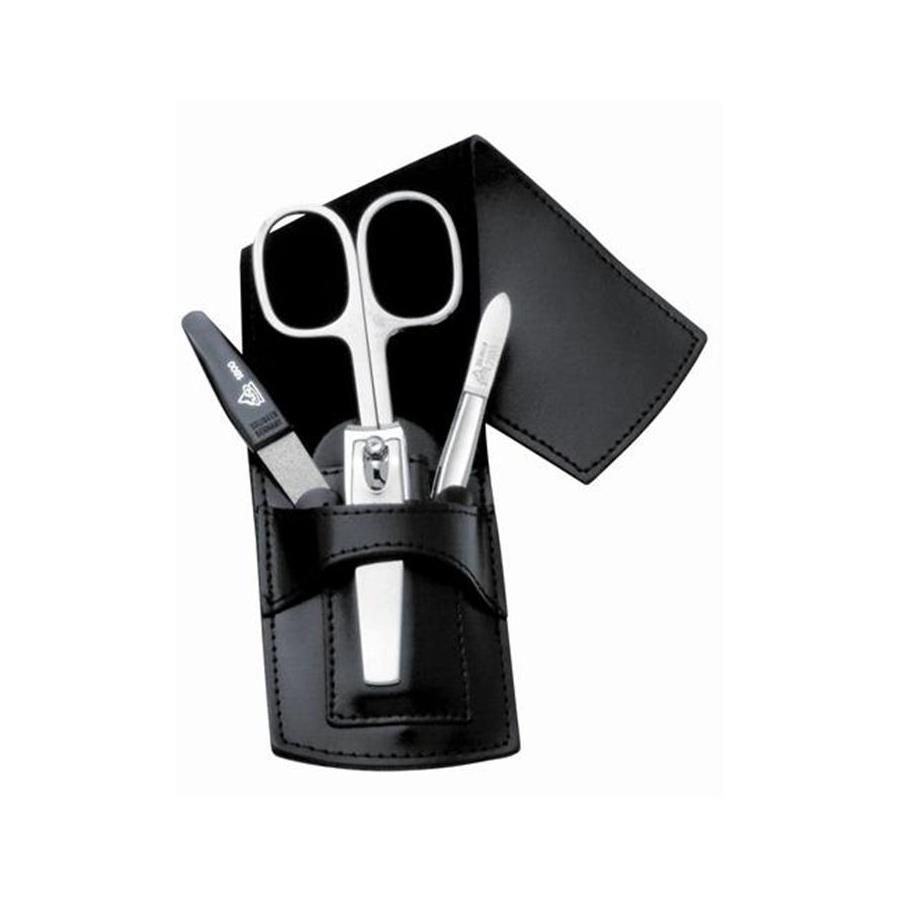 Design-Etui, 4-teilig, schwarz