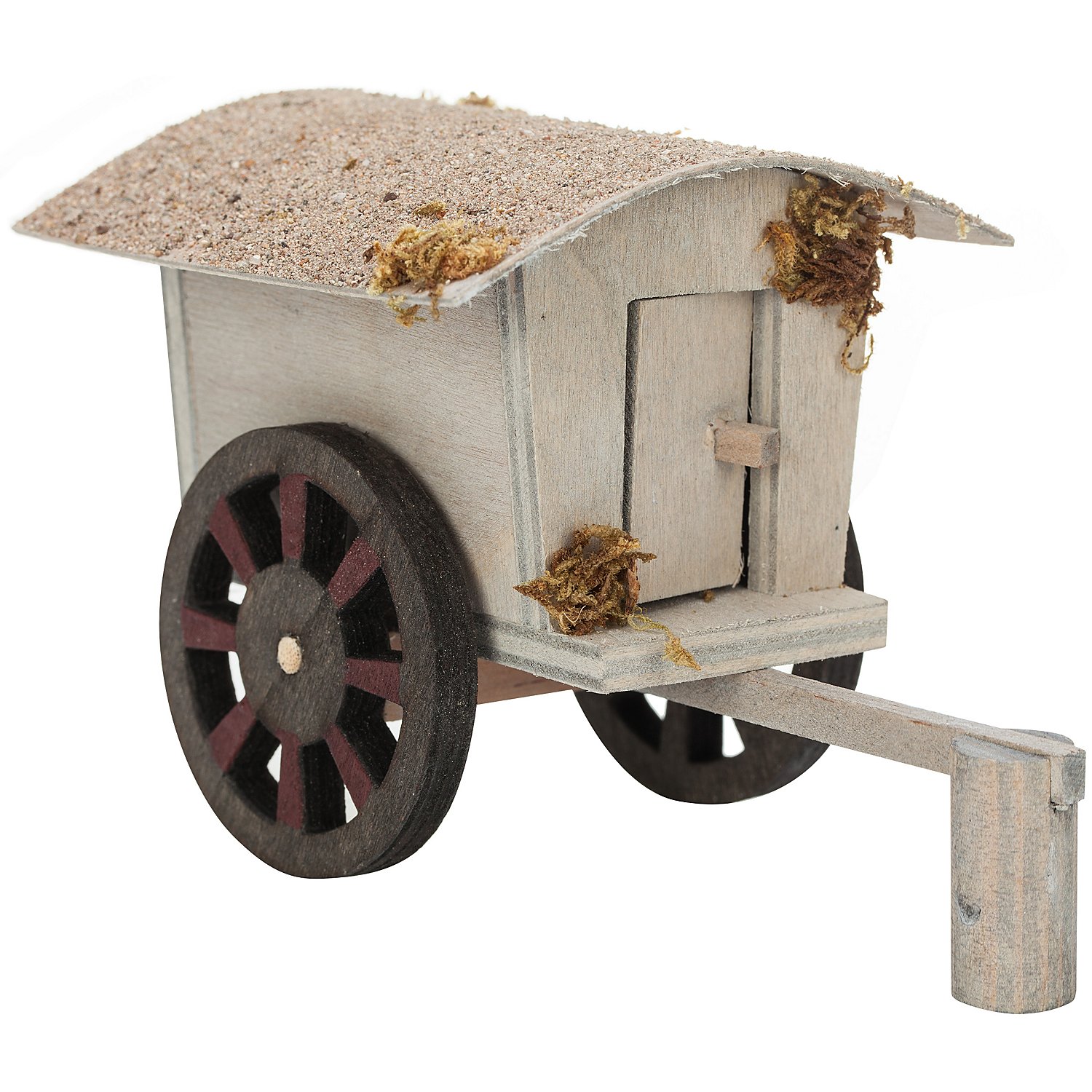 Hirtenwagen aus Holz, 14,5 x 9 cm