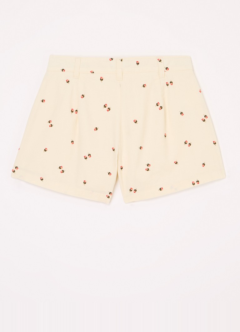 Pantaloni scurți largi din catifea reiată Benetton