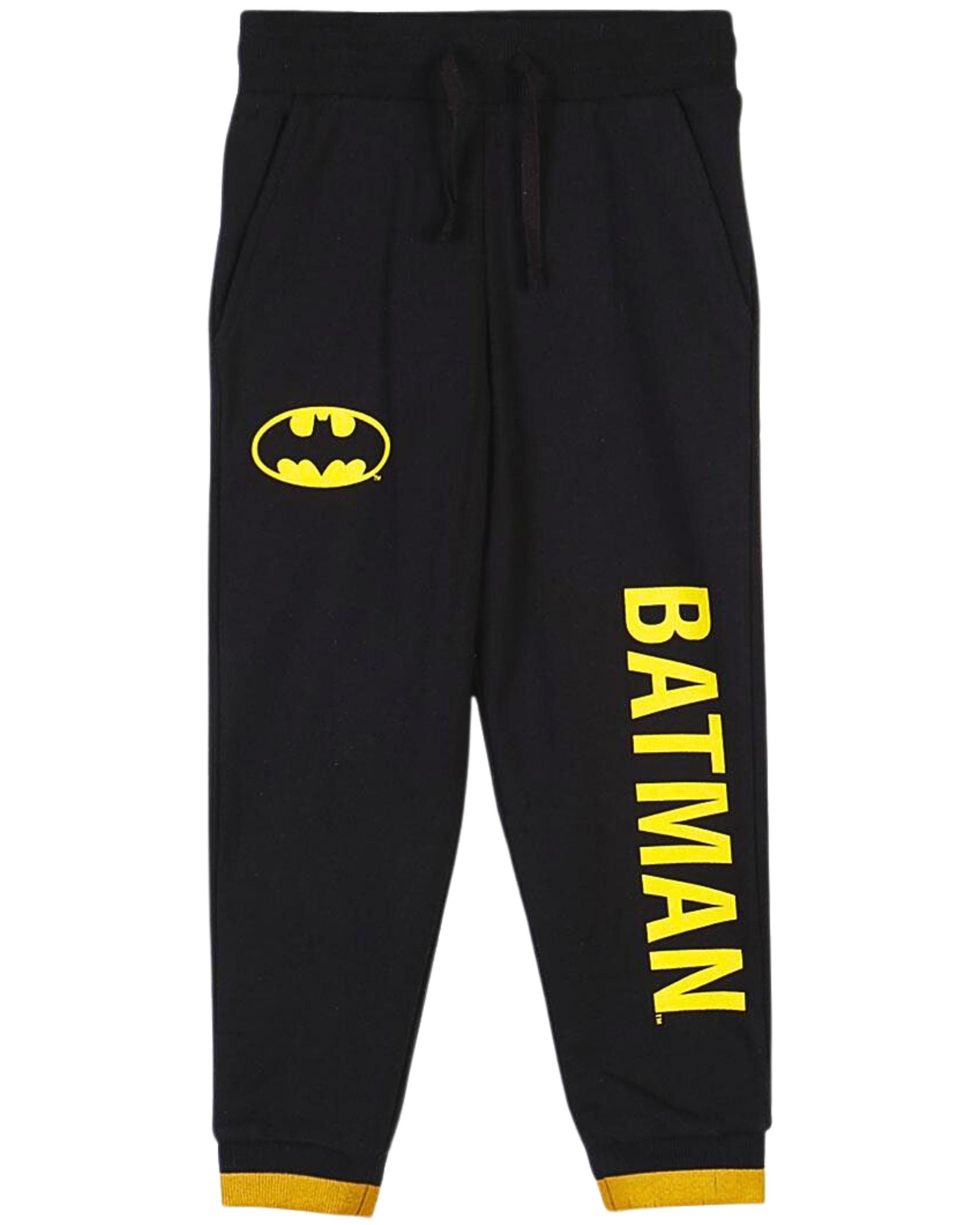 Batman Freizeitanzug DC Comics (2-tlg), Jungen Outfit Kapuzenpullover + Hose Größe 122 - 152 cm