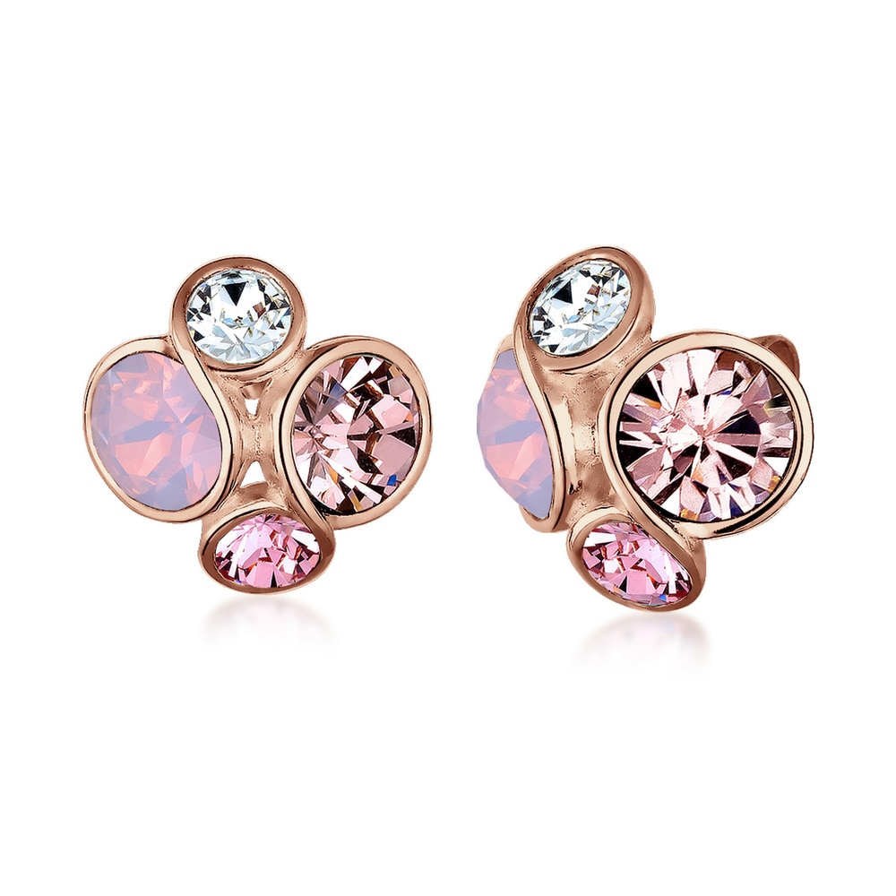 Elli Elli Boucles d'Oreilles Basic Kristalle Filigran 925 Silber Boucles d'oreilles