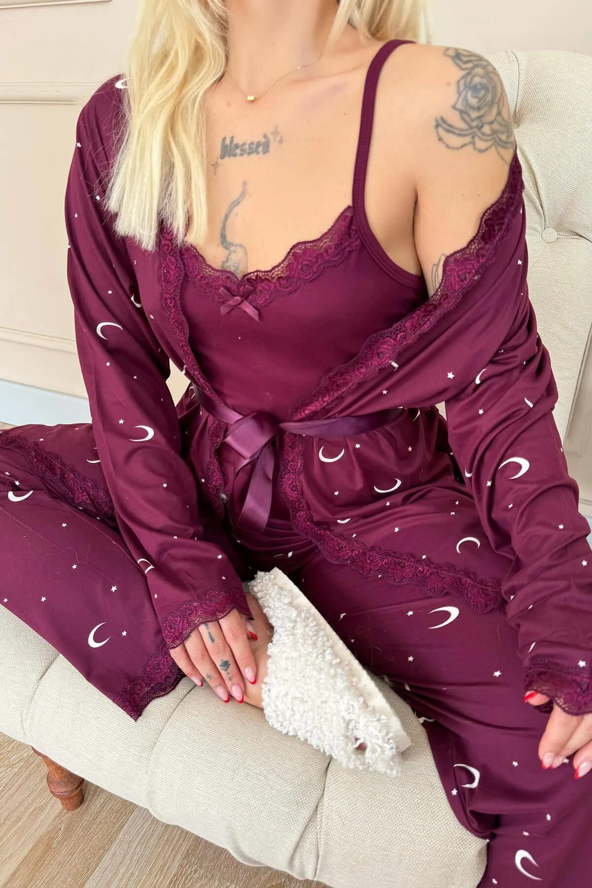 Pijamaevi  Pyjama set - Lila - Stern