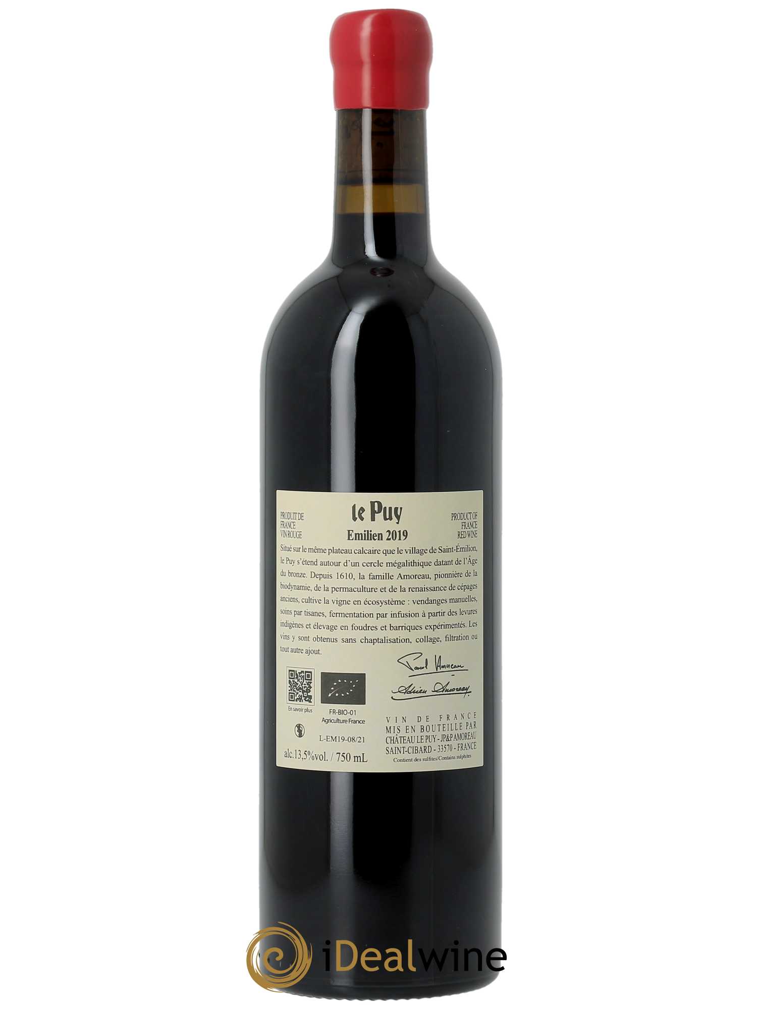 Le Puy - Cuvée Emilien  2019 - Lot de 1 Bouteille