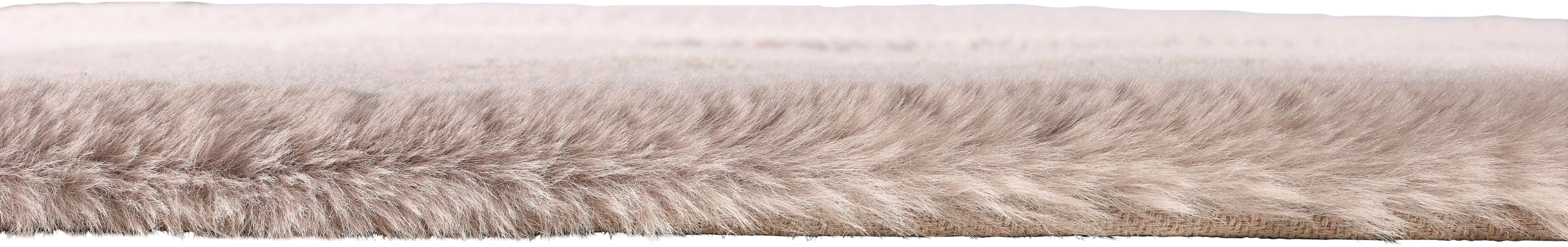Fellteppich Roger Deluxe, Dekowe, rechteckig, Höhe: 33 mm, Kunstfell, Kaninchenfell-Haptik, weicher Hochflor