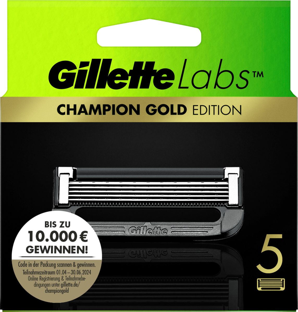 Rasierklingen, Labs Champion Gold, 5 St