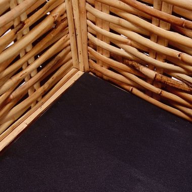 vidaXL Loungesofa 2-Sitzer Gartensofa Natürliches Rattan, 1 Teile