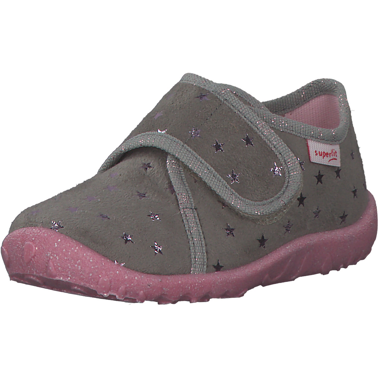 Superfit SPOTTY 09246, Hausschuhe, Kinder, Grau