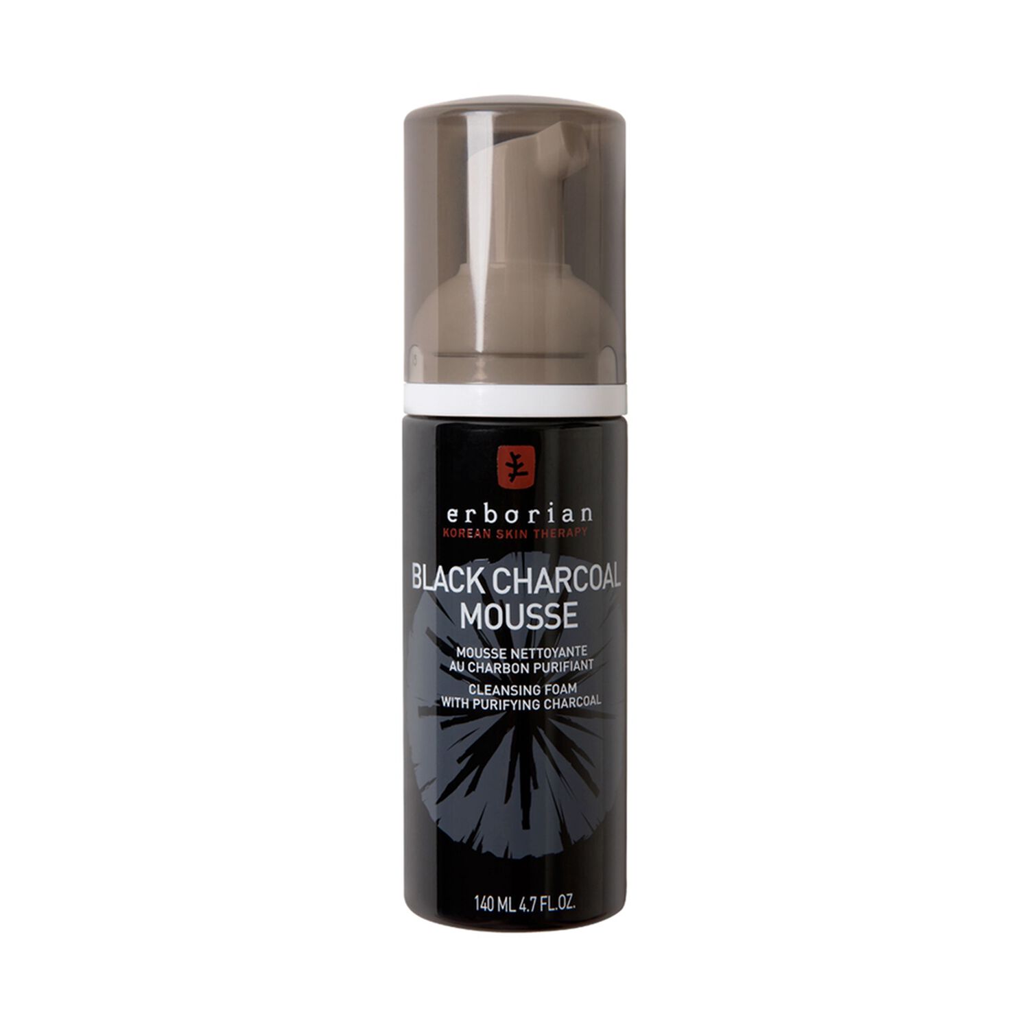 Erborian Black Charcoal Mousse Nettoyant Visage Purifiant 140 ml