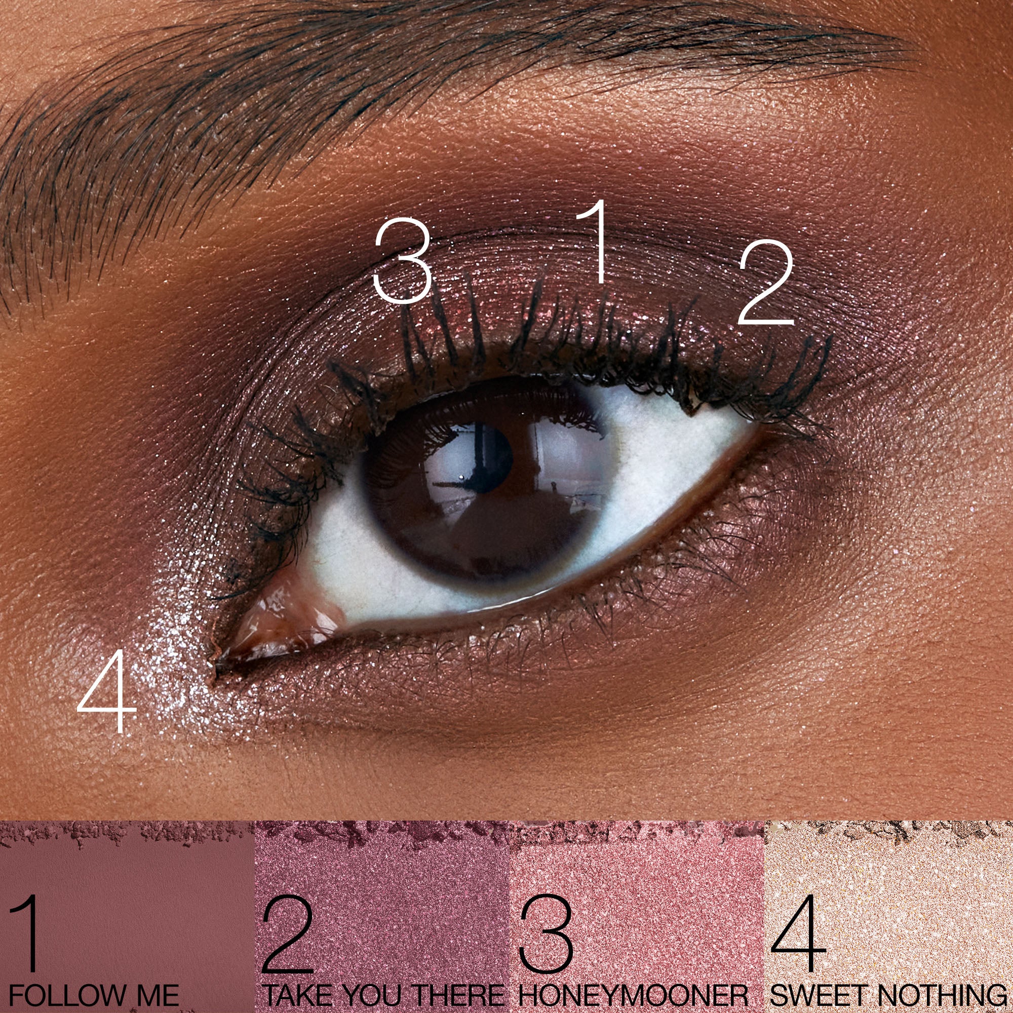 AFTERGLOW TEMPTING EYESHADOW PALETTE - Luomiväripaletti, Kompakti luomiväri