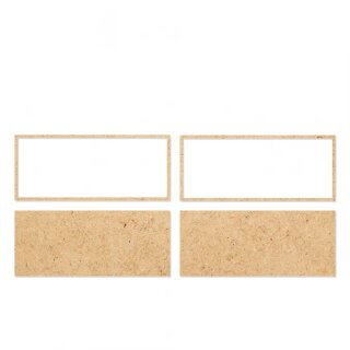 Kromlech Bases - Light Cavalry 5x1 Rectangle Base Movement Trays (2)