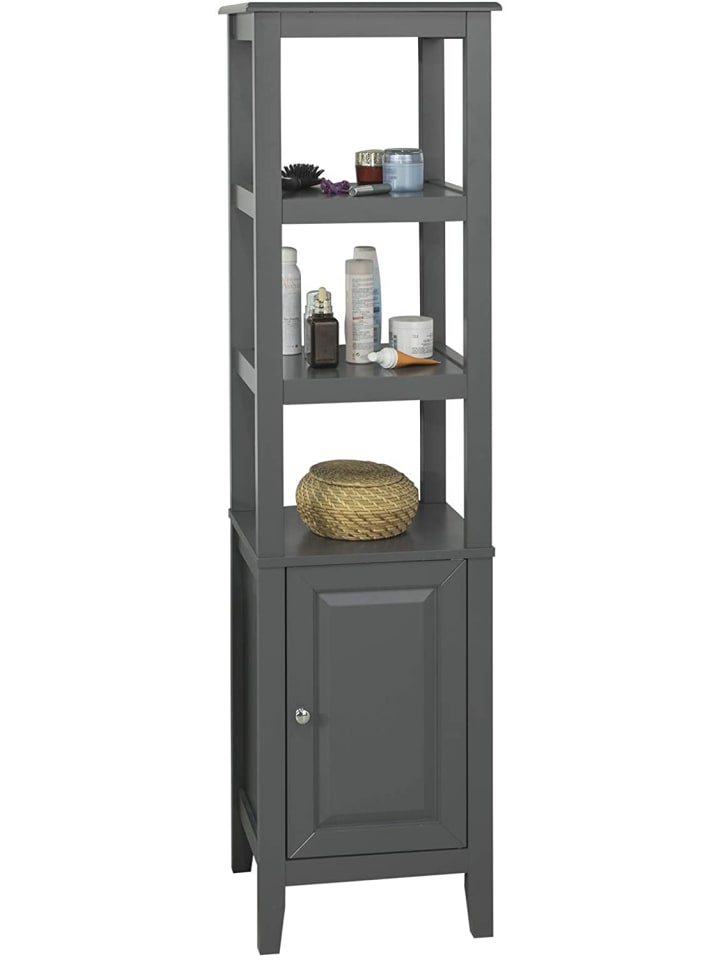 SoBuy Badezimmer-Hochschrank in Drunkelgrau - (B)40 x (H)150 x (T)33cm günstig kaufen onesize