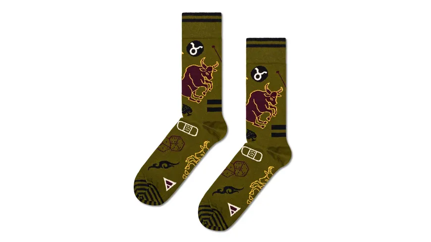 Happy Socks Unisex Socken Taurus dark green