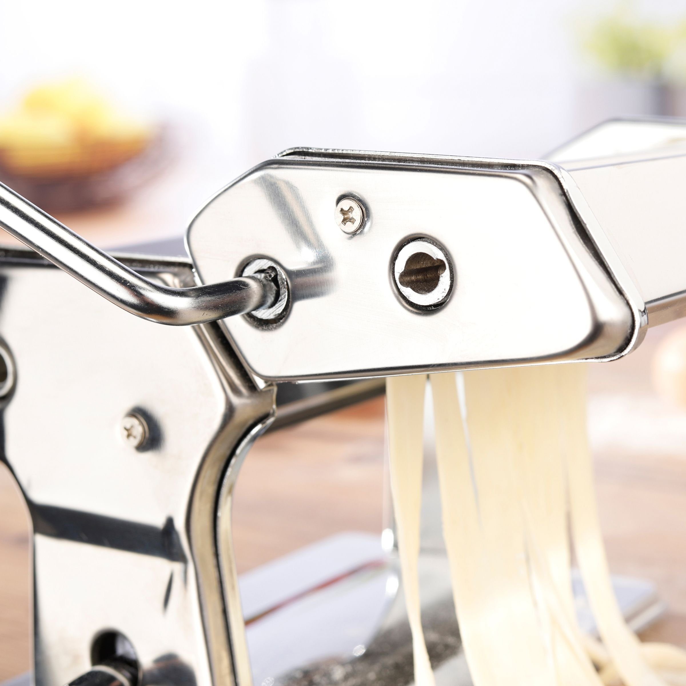Gravidus Nudelmaschine Edelstahl Nudelmaschine Pasta Tagliatelle Maschine