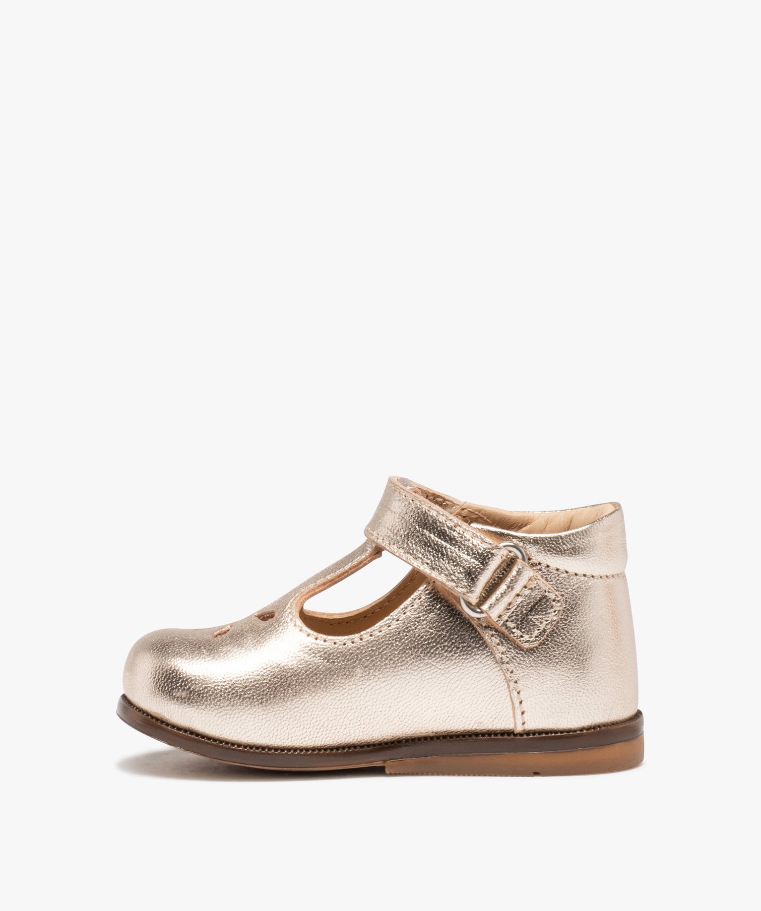 Babies premiers pas bébé fille dessus cuir uni – NA! or | GEMO